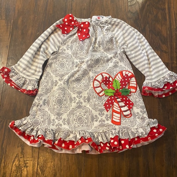 2 Adorable Holiday Dresses!! 3T and 4T - Picture 2 of 6